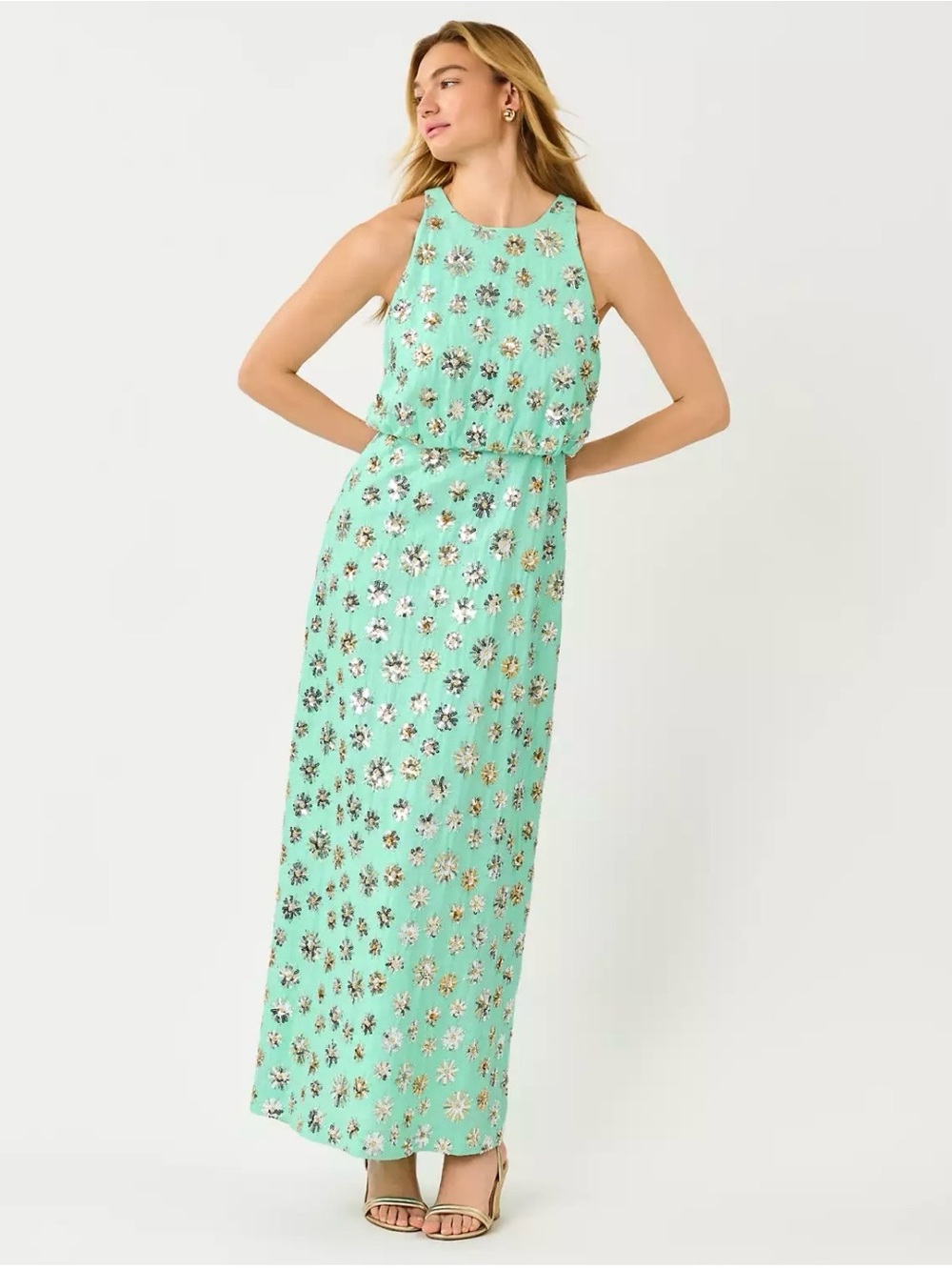 Brand New w/ Tags! Lilly Pulitzer Teonna Beaded Maxi Dress! Size: 12 Retail $498